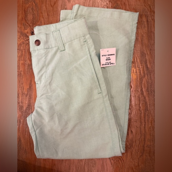 Nautica Green Chino Pants Casual Cotton Twill - Picture 1 of 4